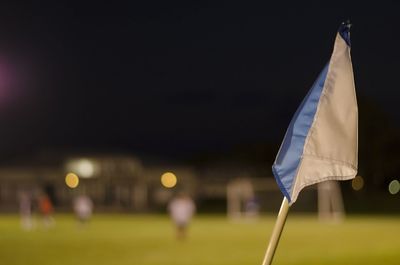 Blurred motion of golf course at night