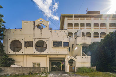 Geometric shapes of housing complex in the vicinity of the american village in okinawa.