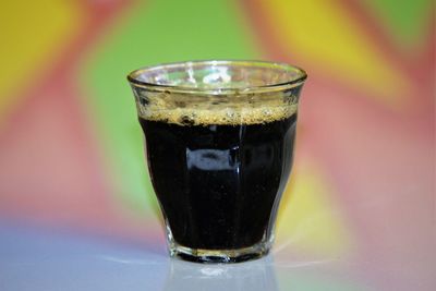 Close-up of drink on table