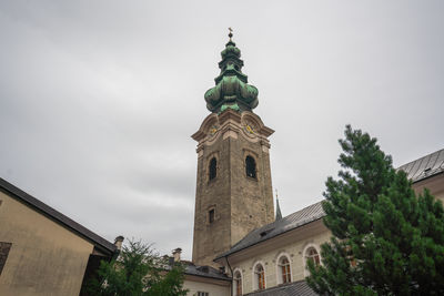 Low angle view of church against sky