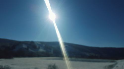 Low angle view of blue sky