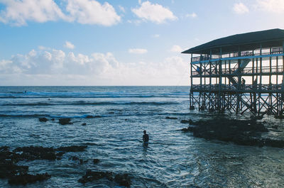 Scenic view of sea against sky