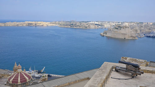  the firing of cannon at the saluting battery at  malta
