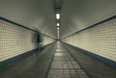 Empty corridor of building