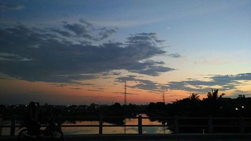 Scenic view of sky at sunset