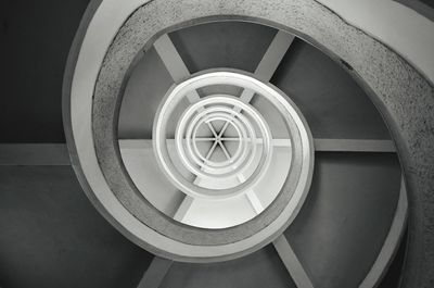 Close-up of spiral staircase