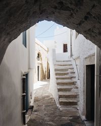 Staircase leading towards old building