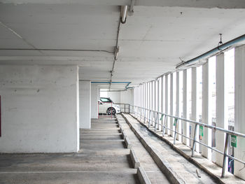 Man walking in corridor