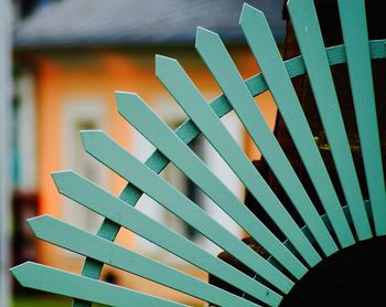 Close-up of wooden fence