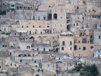 Buildings in matera, italy