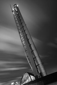 Low angle view of modern building against sky