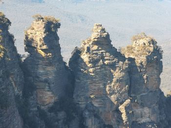 View of rock formations