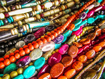 Close-up of jewelry for sale