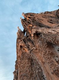 Low angle view of sagrada familia