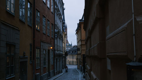 Street amidst buildings in city