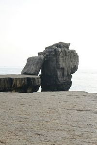 Rocks in sea