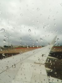 Raindrops on glass window