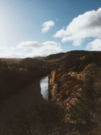 Scenic view of river against sky