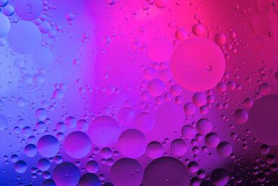 Full frame shot of wet bubbles