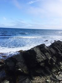 Scenic view of sea against sky