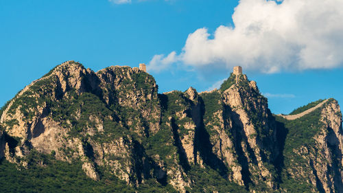 Panoramic view of mountains against sky