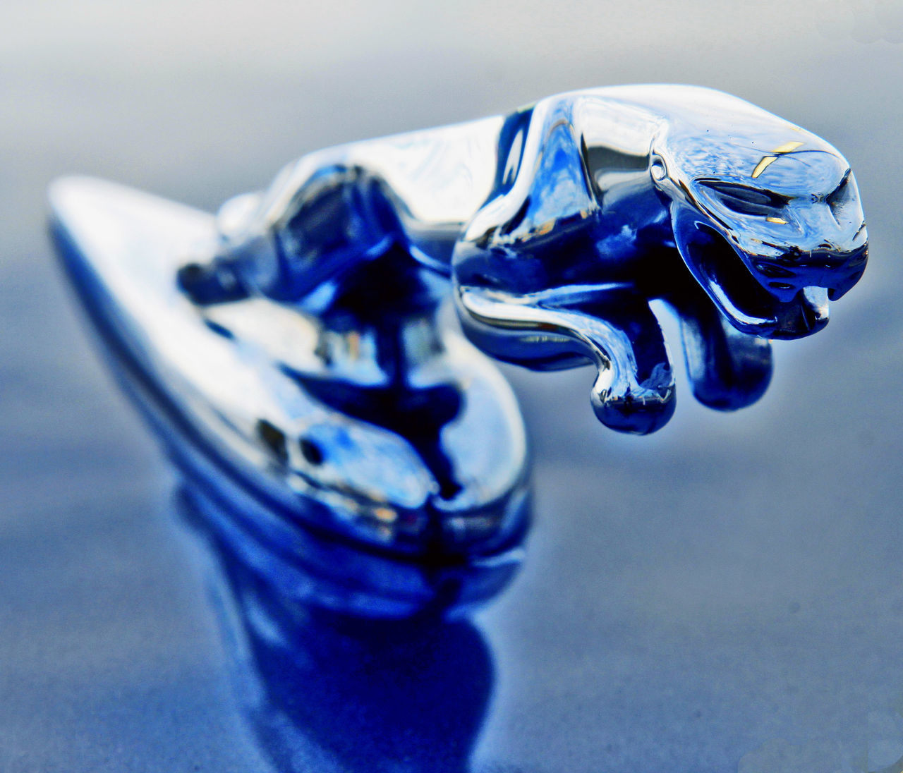 blue, still life, close-up, studio shot, plastic, selective focus, indoors, no people, single object, copy space, high angle view, focus on foreground, metal, white background, table, two objects, day, man made object, white color, multi colored