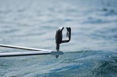 Close-up of a boat on the sea