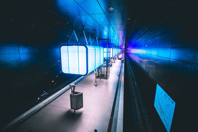 View of subway station