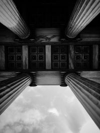 Low angle view of ancient greek building