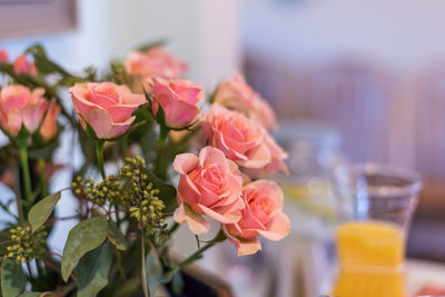 Close-up of rose bouquet