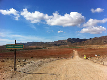 Road passing through landscape