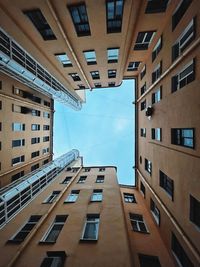 Low angle view of buildings against sky