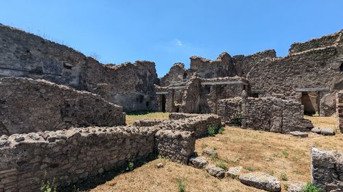 View of old ruins against sky