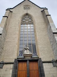 Low angle view of statue of building