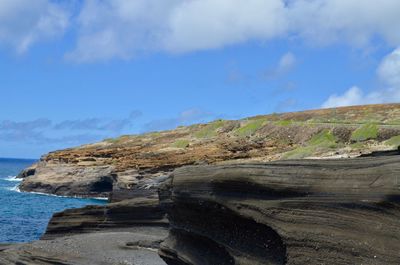 Scenic view of sea against sky