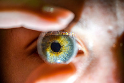 Extreme close-up of human eye