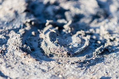 Full frame shot of snow covered land
