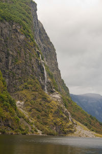 Scenic view of mountain against sky