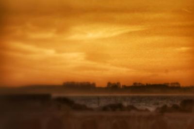 Scenic view of sky at sunset