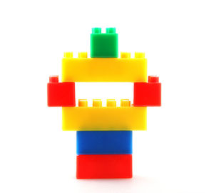Close-up of stuffed toy over white background