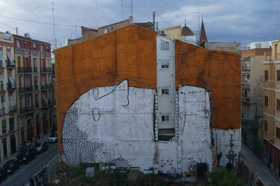 Residential buildings against sky