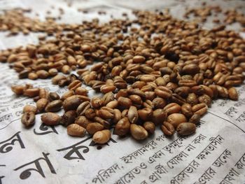 Close-up of coffee beans