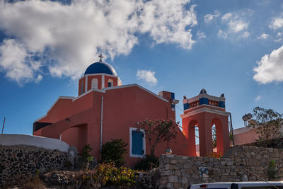 Low angle view of building against sky