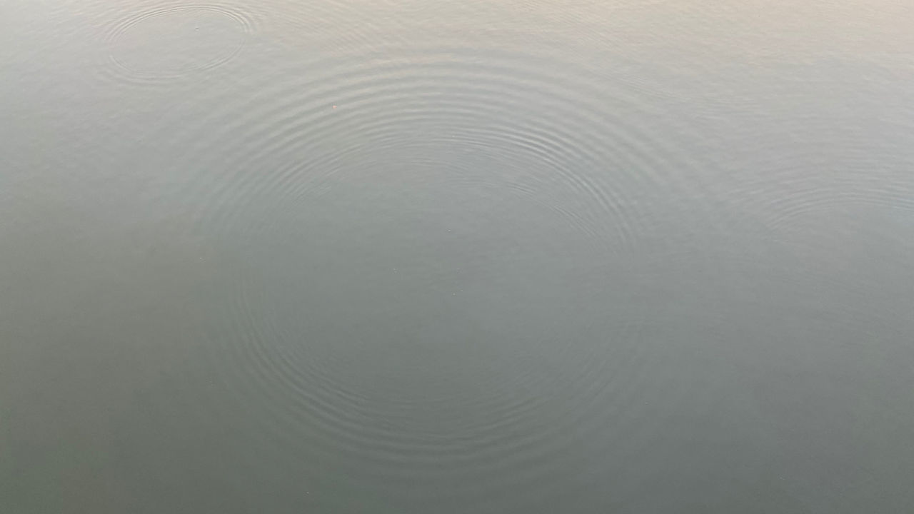 HIGH ANGLE VIEW OF RIPPLED WATER