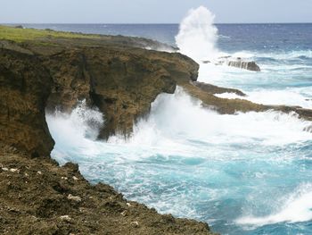 Scenic view of sea against sky