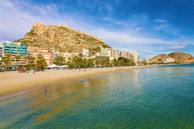 Barrio santa cruz in the morning, alicante, costa blanca, spain