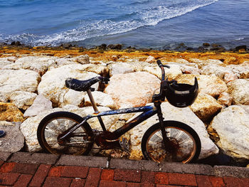 Bicycles on beach