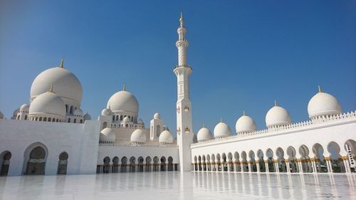 View of mosque against clear sky