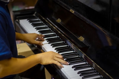 Man playing piano