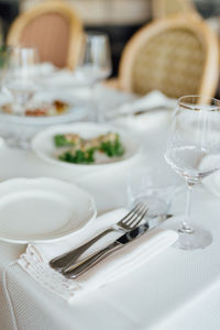 Close-up of food on table